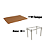 Conjunto de Mesa Elba 136cm + 06 Cadeiras Zaria Nikel Cor Chumbo - Kappes Crome - Imagem 7