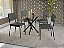 Conjunto de Mesa Volga 90 + 04 Cadeiras Zaria Preto Cor Preto - Kappes Crome - Imagem 1