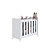 Mini Berço 4 em 1 c/ Colchão - Branco - Completa Móveis - Imagem 9