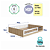 Cama Montessoriana Casal - Branco/Carvalho - Completa Móveis - Imagem 4