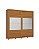 Roupeiro 250cm 02 Portas Cayman 100% MDF c/ Espelho - Ref. D337-214 - Cinamomo - Móveis Henn - Imagem 4