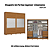 Roupeiro 02 Portas Cayman 100% MDF c/ Espelho - Ref. D337-214 - Cinamomo - Móveis Henn - Imagem 2