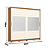 Roupeiro 02 Portas Cayman 100% MDF c/ Espelho - Ref. D337-221 - Cinamomo/Off White - Móveis Henn - Imagem 7