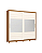 Roupeiro 250cm 02 Portas Cayman 100% MDF c/ Espelho - Ref. D337-221 - Cinamomo/Off White - Móveis Henn - Imagem 4