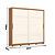 Roupeiro 02 Portas Deslizantes Sintra - D343-221 - Cinamomo / Off white - Móveis Henn - Imagem 7