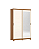 Roupeiro 150cm 02 Portas Lucca c/ Espelho - D348-226 - Cinamomo/Off ou Avelã - Móveis Henn - Imagem 7