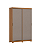 Roupeiro 150cm 02 Portas Lucca - D348-226 - Cinamomo/Off ou Avelã - Móveis Henn - Imagem 8