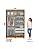 Roupeiro 150cm 02 Portas Lucca - D348-226 - Cinamomo/Off ou Avelã - Móveis Henn - Imagem 10