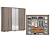 Roupeiro 06 Portas Premium - Ref. D338-224 - Avela/Nature - Moveis Henn - Imagem 3