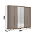 Roupeiro 06 Portas Premium - Ref. D338-224 - Avela/Nature - Moveis Henn - Imagem 7
