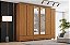 Roupeiro 06 Portas Imperial 100% MDF c/ Espelho - D344-214 - Cinamomo - Moveis Henn - Imagem 1