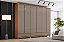 Roupeiro 06 Portas Imperial 100% MDF - D344-220 - Cinamomo / Avelã - Moveis Henn - Imagem 1
