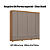 Roupeiro 06 Portas Imperial 100% MDF - D344-220 - Cinamomo / Avelã - Moveis Henn - Imagem 2