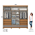 Roupeiro 06 Portas Imperial 100% MDF - D344-220 - Cinamomo / Avelã - Moveis Henn - Imagem 6