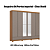Roupeiro 06 Portas Imperial 100% MDF c/ Espelho - D344-220 - Cinamomo/Avelã - Moveis Henn - Imagem 2