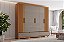 Roupeiro 06 Portas Kaian - D347-220 - Cinamomo/Avelã - Móveis Henn - Imagem 1