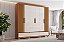 Roupeiro 06 Portas Kaian - D347-221 - Cinamomo/Off White - Móveis Henn - Imagem 1