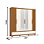 Roupeiro 06 Portas Kaian com Espelho - D347-221 - Cinamomo/Off White - Móveis Henn - Imagem 7