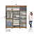 Roupeiro 06 Portas Flora - D215-221 - Cinamomo/Off White - Móveis Henn - Imagem 6