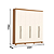 Roupeiro 06 Portas Dominic - D346-221 - Cinamomo/Off White - Moveis Henn - Imagem 7