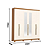 Roupeiro 06 Portas Dominic c/ Espelho - D346-221 - Cinamomo/Off White - Moveis Henn - Imagem 7