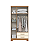 Roupeiro 91cm 03 Portas 02 Gavetas Açai - DA133-221 - Cinamomo/Off White - Móveis Henn - Imagem 5