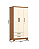 Roupeiro 91cm 03 Portas 02 Gavetas Açai - DA133-221 - Cinamomo/Off White - Móveis Henn - Imagem 7