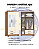 Roupeiro 91cm 03 Portas 02 Gavetas Açai c/ Espelho - DA133-221 - Cinamomo/Off White - Móveis Henn - Imagem 3