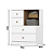 Comoda 04 Gavetas e Nicho - Ref. I727-19 - Branco / Jequitiba - Moveis Henn - Imagem 4