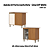 Balcão 01 Porta Canto Reto - Ref. C588-221 - Cinamomo/Off White - Linha Venaly - Móveis Henn - Imagem 2