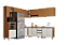 Cozinha Modulada 08 Pçs - Cinamomo/Off White - Linha Venaly - Henn - Imagem 2