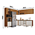 Cozinha Modulada 08 Pçs - Cinamomo/Off White - Linha Venaly - Henn - Imagem 4