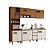 Cozinha Modulada 05 pçs - Linha Venaly - Cinamomo/Off White - Moveis Henn - Imagem 3
