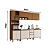 Cozinha Modulada 05 pçs - Linha Venaly - Cinamomo/Off White - Moveis Henn - Imagem 4