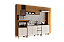 Cozinha Modulada 06 Pçs - Linha Venaly - Cinamomo/Off White - Moveis Henn - Imagem 2