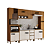 Cozinha Modulada 06 Pçs - Linha Venaly - Cinamomo/Off White - Moveis Henn - Imagem 3