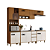 Cozinha Modulada 05 Pçs - Linha Venaly - Cinamomo/Off White - Móveis Henn - Imagem 3
