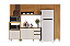 Cozinha Modulada 05 pçs - Linha Venaly - Cinamomo/Off White - Moveis Henn - Imagem 2