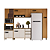 Cozinha Modulada 05 pçs - Linha Venaly - Cinamomo/Off White - Moveis Henn - Imagem 4