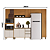 Cozinha Modulada 05 pçs - Linha Venaly - Cinamomo/Off White - Moveis Henn - Imagem 3