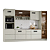 Cozinha Modulada 06 Pçs - Areia - Linha Fineze - Moveis Henn - Imagem 2