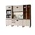 Cozinha Modulada 04 Pçs - Linha Connect - Duna/Cristal - Móveis Henn - Imagem 2