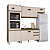 Cozinha Modulada 04 Pçs - Linha Connect - Duna/Cristal - Móveis Henn - Imagem 2