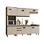 Cozinha Modulada 05 Pçs - Linha Connect - Duna/Cristal - Móveis Henn - Imagem 2