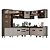 Cozinha Modulada 08 Pçs - Linha Connect - Duna/Cristal - Henn - Imagem 2