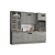 Cozinha Modulada 04 Pçs - Linha Americana - Cinza - Móveis Henn - Imagem 2