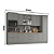 Cozinha Modulada 06 Pçs - Linha Americana - Cinza - Móveis Henn - Imagem 3