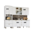 Cozinha Modulada 05 Pçs - Linha Americana - Branco - Móveis Henn - Imagem 2