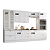 Cozinha Modulada 06 Pçs - Linha Americana - Branco - Móveis Henn - Imagem 2