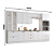 Cozinha Modulada 06 Pçs - Linha Americana - Branco - Móveis Henn - Imagem 3
